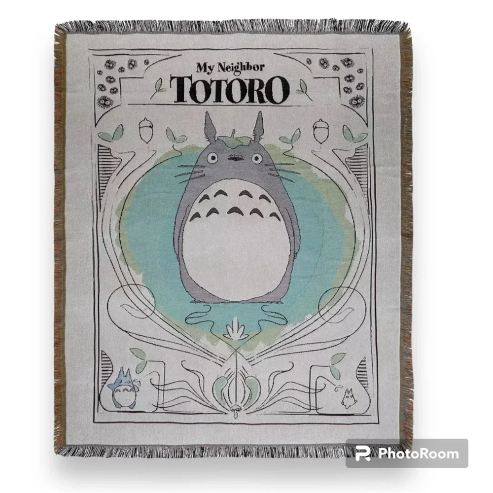Studio Ghibli My Neighbor Totoro Portrait Tapestry Throw